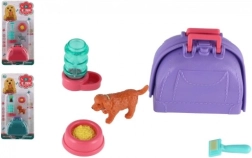 Pet Dog with Portable Box and Accessories