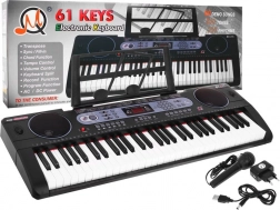 Multifunctional keyboard for children 5+ with music stand and microphone