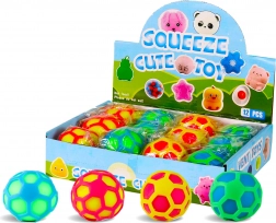 Farverig antistressbold 7 cm