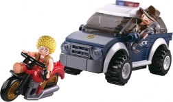 Sluban Police Off-Road and Thief on a Motorcycle