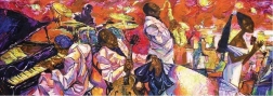 Panoramatické puzzle ART PUZZLE Barvy jazzu 1000 dílků