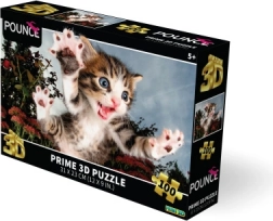 Puzzle 3D – skaczące kociątko 100 elementów