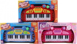 Kinder-Piano mit Tiergeräuschen, batteriebetrieben