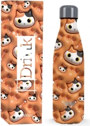 Termoska s oranžovou mačkou 500 ml