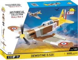 Zestaw klocków samolotu Dewoitine D.520 od COBI (1:32), 335 elementów