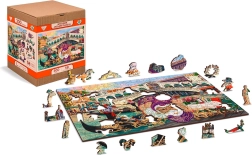 Houten puzzel WOODEN CITY Venetiaans carnaval 2-in-1, 300 stukjes