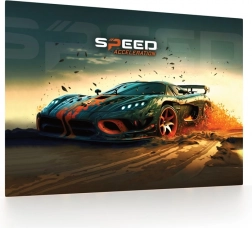 Dessous de bureau motif voiture 60x40 cm