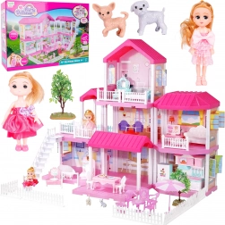 Domček pre bábiky 3 v 1, výška 71 cm