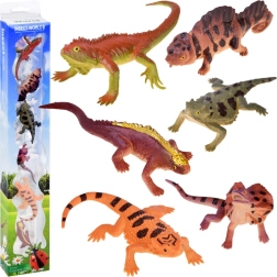 Set of 6 Rubber Lizards – Realistic Toys for Learning and Fun