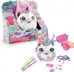 Aerograf kreatywny zestaw Hair'iffic z pluszakiem z włosami