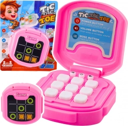 Electronic TIC TAC TOE game, 9 modes, pink