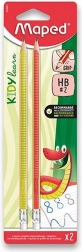 Graphite Pencil Kidy Learn Grip Set 2 pcs Hardness HB