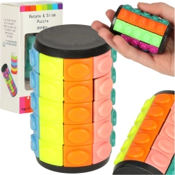 Logische puzzel – roterende cilinder met 5 rijen