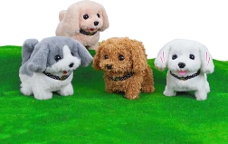 Interactive Walking Puppy 18 cm, Battery-Powered