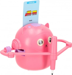 Interaktivni obrazovni robot za crtanje i pisanje – ružičasti set s karticama i flomasterima