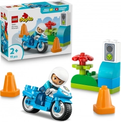 LEGO DUPLO moto de police bleue