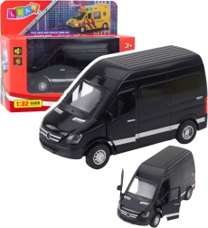 Kovinska dostavna vozila s svetlobnimi in zvočnimi učinki – črna