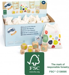 Educational Counting Cubes from FSC Wood 12 pcs – small foot