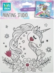 Set creativo di pittura Canvas Uccellino TOYSINN 15 × 15 cm