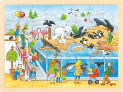 Puzzle en bois Visite au Zoo 48 pièces