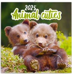 Calendario da parete con note Cuccioli 2025, 30 × 30 cm