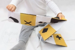 Kontrasztos textil leporello MyMoo