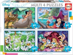 Educa Puzzle Disney Fairytales 4in1