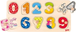 Goki wooden number puzzle first counting