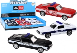 Metall-Polizei- und Feuerwehrauto 1:32 mit Friktionsantrieb