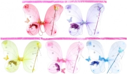 Glitter Butterfly Wings – Set with Headband and Wand