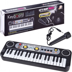 kids’ 37-key keyboard synthesizer with microphone