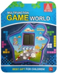 Electronic Pocket Game Tetris Star Purple