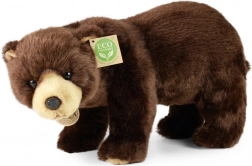 Plush brown standing bear 40 cm eco-friendly