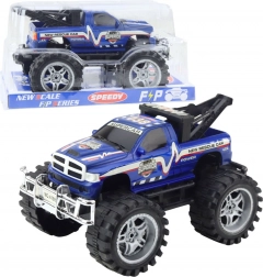 Rescue off-road vehicle with rear-wheel drive and tow hook 27 cm – blue