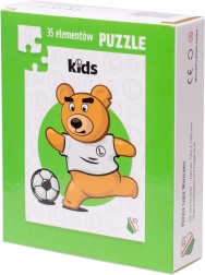 LEGIA WARSZAWA Puzzle – Kazek the Bear, 35 pieces