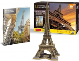 3D puzzle CUBICFUN National Geographic Eiffel Tower 80 pieces