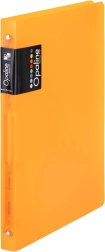 Classeur à anneaux A4 en polypropylène, 4 anneaux, orange