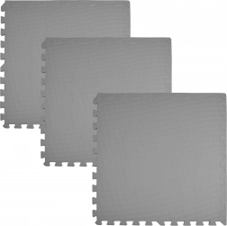 Pena podloga Humbi 180 × 60, velike vodoodporne sestavljanke, 3 kosi, temno siva