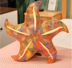 Plyšová hviezdica žltý vankúš 45 cm