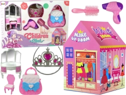 Dječji ružičasti šator za princeze s krunom