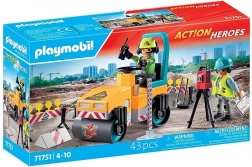 Action Heroes prace drogowe – zestaw budowlany z walcem i figurkami
