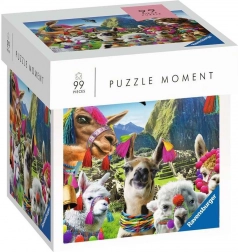 Ravensburger Puzzle Moment – lama, 99 stukjes