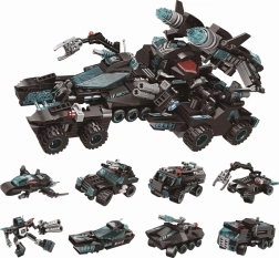 Qman Shadow Pulse Combat Vehicle 8in1