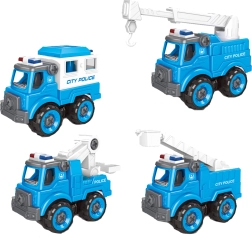 Screwable Police Toy Car 11 cm