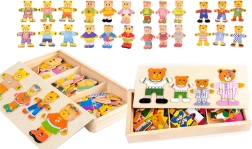 Wooden Puzzle – Dressing the Bears
