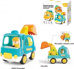 Interaktivní dětský bagr se světly a zvuky