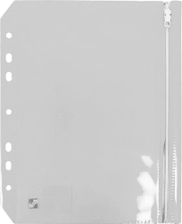 Pochette transparente à fermeture zip A5