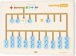 Wooden sensory counting board for learning arithmetic VIGA Montessori with FSC certification
