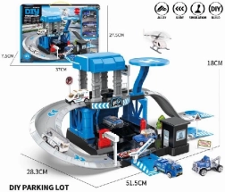 Parkirni set s policijom i metalnim autićima