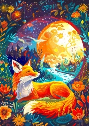 Puzzle Volpe Lunare 1000 pezzi